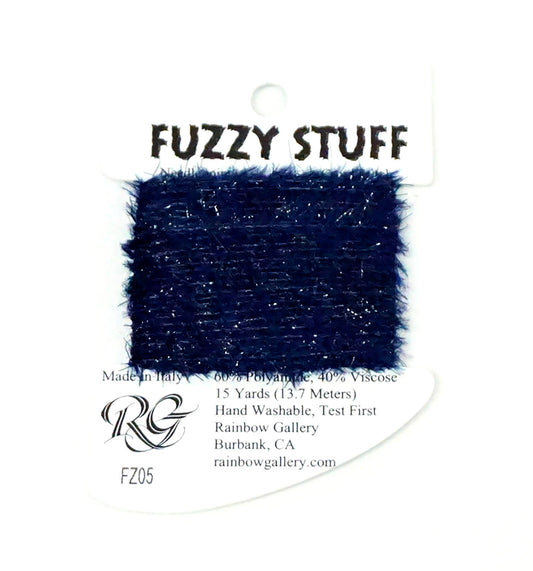 Fiber ~ FUZZY STUFF Navy Blue #FZ05 Stitching Fiber 15 Yd. Needlepoint Thread Rainbow Gallery