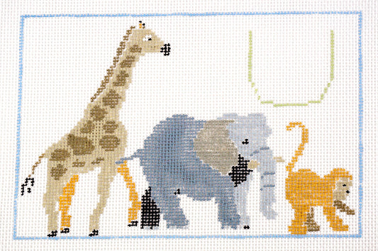 Tooth Fairy Canvas ~ Wildlife Pillow ~2 Canvas SET~ handpainted Child's Needlepoint Canvas by Kathy Schenkel