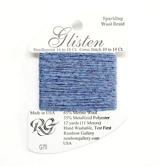 GLISTEN Sparkling Braid #70 "Heather" Needlepoint Thread Rainbow Gallery