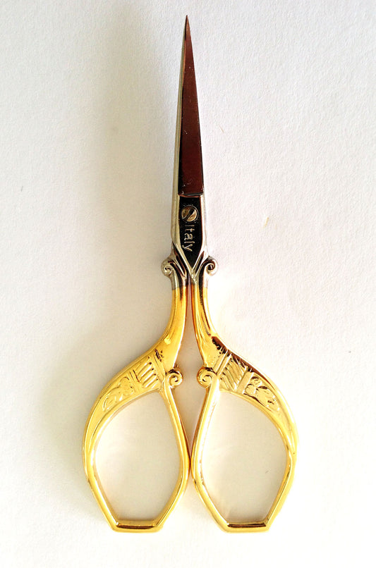 Scissors ~ Rococo Golden Embroidery 3.75" Scissors Needlepoint, Embroidery, Cross Stitch