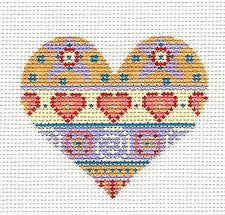 Painted Hearts #4 with ribbon of Hearts by Danji