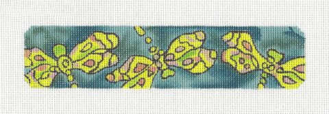 Bookmark ~ Dragonfly Bookmark or Cuff on Hand Painted Needlepoint Canvas by JulieMar