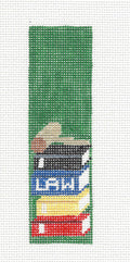 Bookmark ~ Lawyer Attorney Bookmark handpainted 18 mesh Needlepoint Canvas by Kathy Schenkel