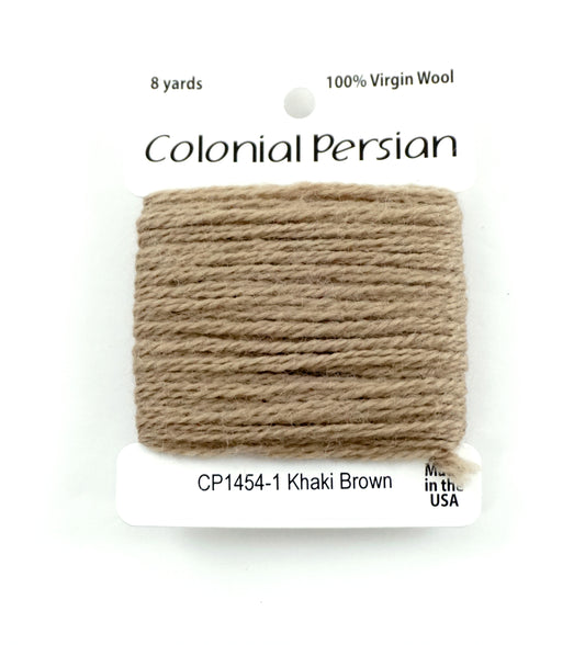 3 Ply Persian Wool  "Khaki Brown" #1454 Needlepoint Thread by Colonial ~ USA Made