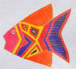 Fish ~ Laurel Burch Tropical Fish handpainted Needlepoint Canvas from Danji Designs