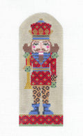 Kelly Clark Canvas ~ Nutcracker Ornament -"Leopard & Sax" handpainted Needlepoint Canvas