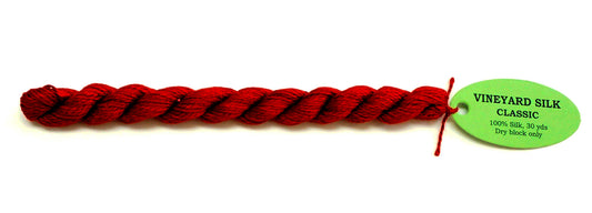 Silk Thread ~ LIPSTICK 100% SILK Thread 30 Yard Skein #C-134 for Needlepoint from Wiltex