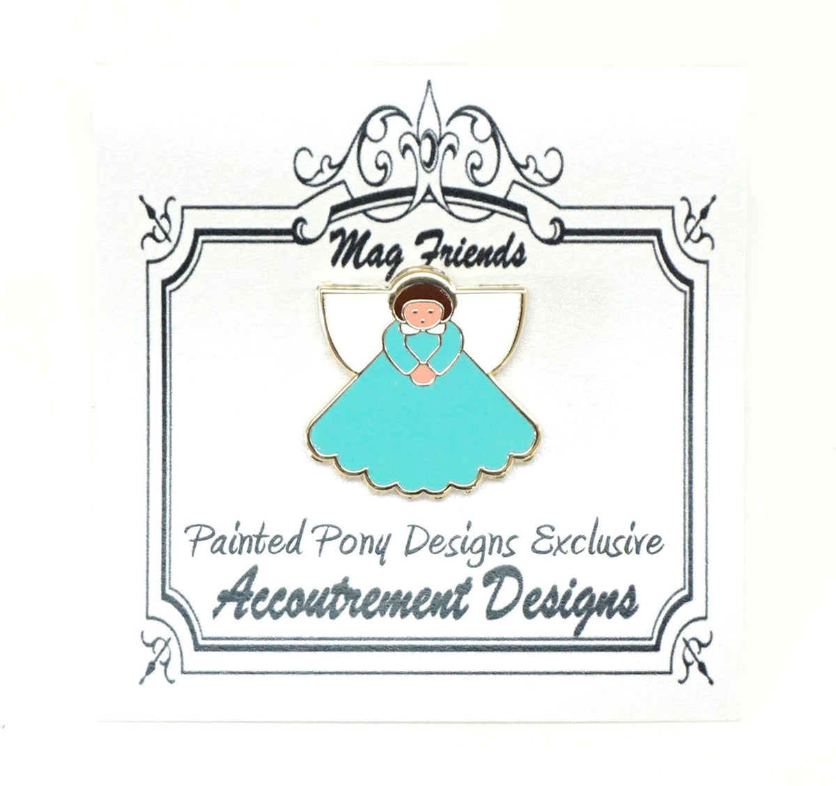 Magnet ~ Aqua Colored Angel Magnet Needle Holder for Needlepoint, Sewing by Accountrement Designs ~ Painted Pony