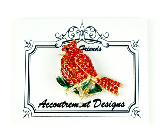 Magnet ~ "CARDINAL CRYSTALS" Magnet Needle Holder for Needlepoint, Sewing by Accountrement Designs