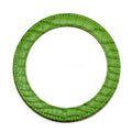 Accessory ~ Alligator Textured Green Leather LTD. ED. Magnetic Coaster or Ornament for Needlepoint Canvas by LEE