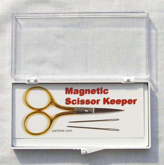 Scissors Keeper ~ Magnetic Scissors &  Needle Storage Case for Needlepoint and Stitching
