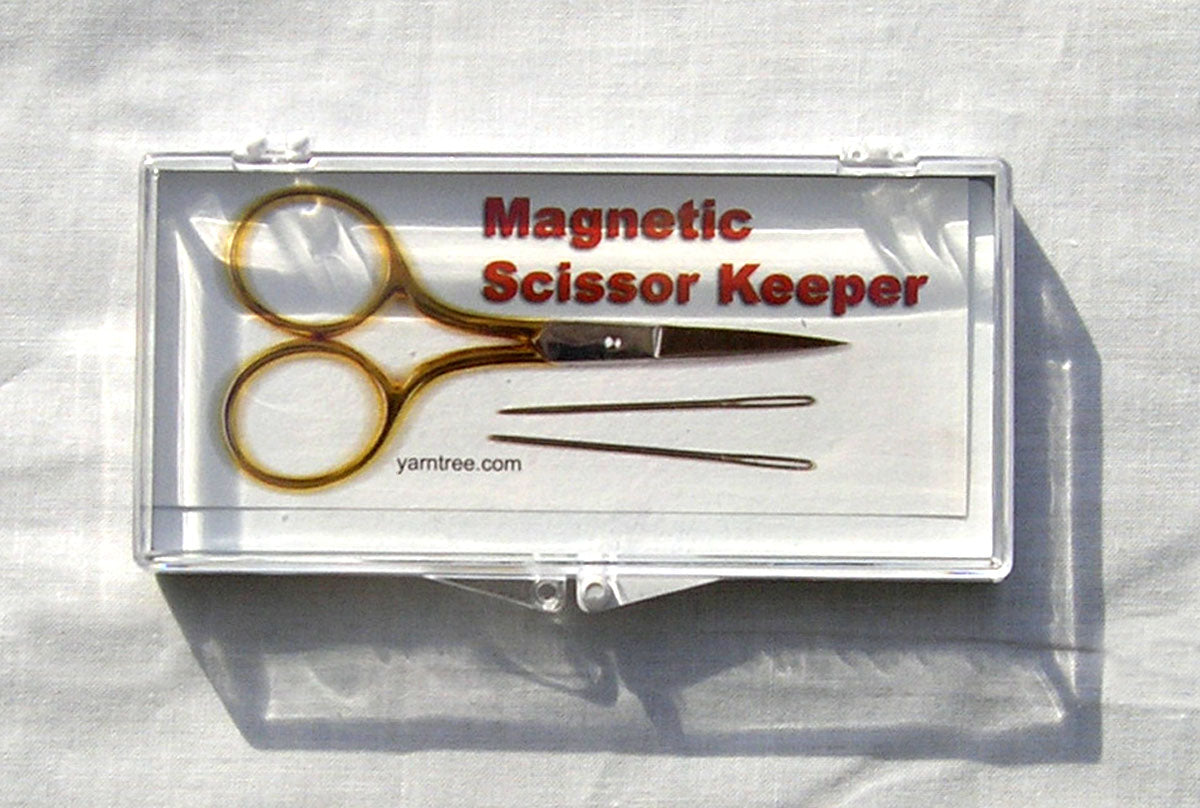 Scissors Keeper ~ Magnetic Scissors &  Needle Storage Case for Needlepoint and Stitching