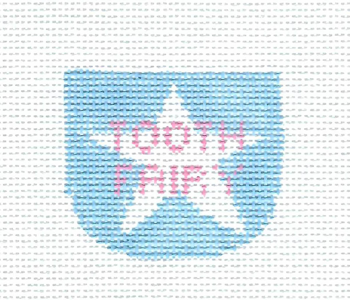 Tooth Fairy Canvas ~ Mermaid Child's Pillow *2 Canvas Set* handpainted Needlepoint Canvas by Kathy Schenkel
