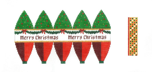 3-D Ornament ~ Merry Christmas Hot Air Balloon with Basket 3-D handpainted Needlepoint Canvas ~ by Susan Roberts