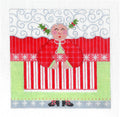 Roll Up Canvas ~ MRS. CLAUS Roll Up Large 3-D Ornament 18 Mesh handpainted Needlepoint Canvas by CH Designs ~ Danji