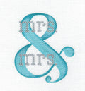 Wedding ~ MRS. & MRS. Wedding Union or Anniversary handpainted Needlepoint Canvas by Pepperberry Designs