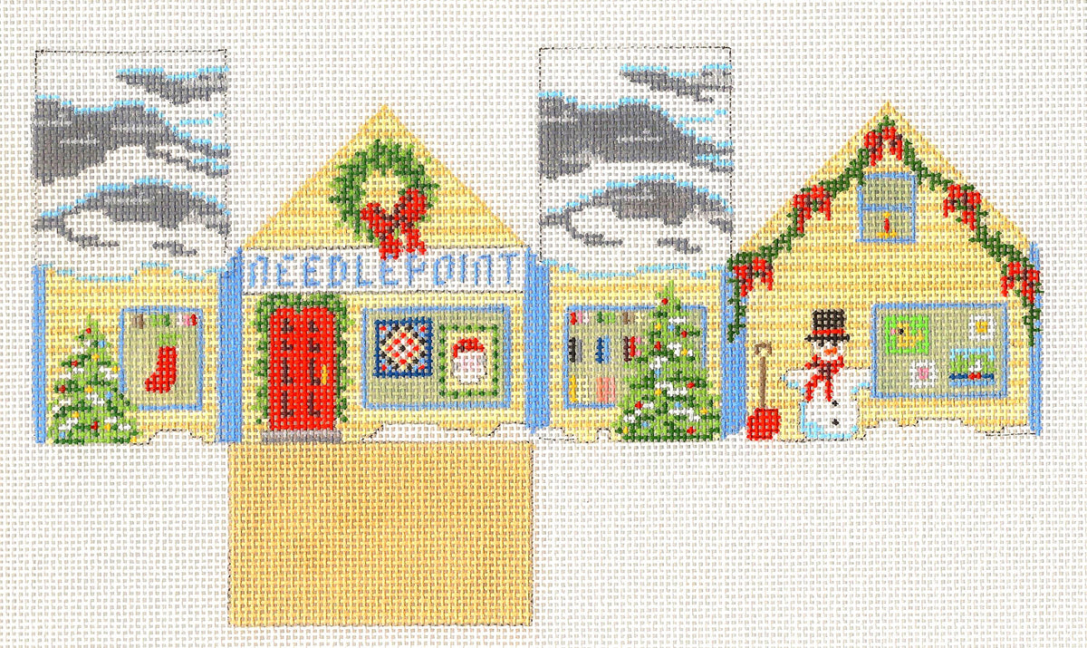 3-D Ornament ~ Needlepoint Shop 3-D handpainted Needlepoint Ornament Canvas by Susan Roberts