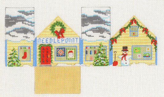 3-D Ornament ~ Needlepoint Shop 3-D handpainted Needlepoint Ornament Canvas by Susan Roberts