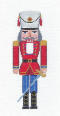 Christmas ~ Royal Nutcracker with Sword Ornament handpainted 18 mesh Needlepoint Canvas by Susan Roberts