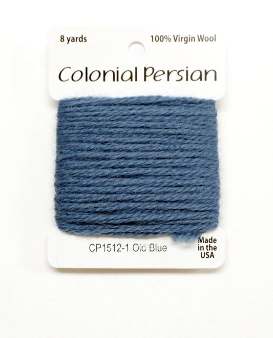 3 Ply Persian Wool ~ "Old Blue" #1512 Stitching Fiber Needlepoint 8 Yards from Colonial