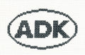 Oval ~ "ADK" Adirondack Mountains, New York Oval Ornament handpainted 13 Mesh Needlepoint Canvas by Silver Needle
