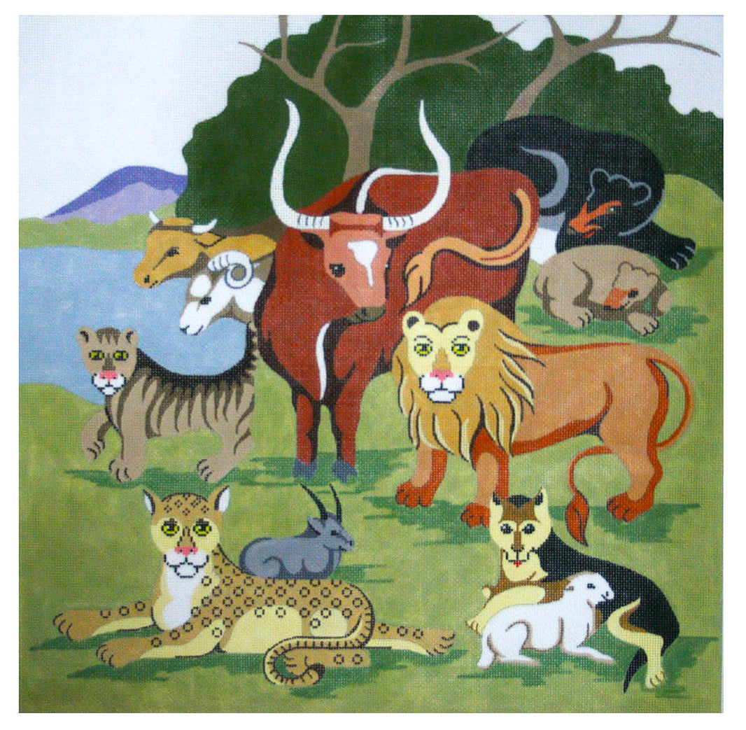 Religion Needlepoint by Wildflowers