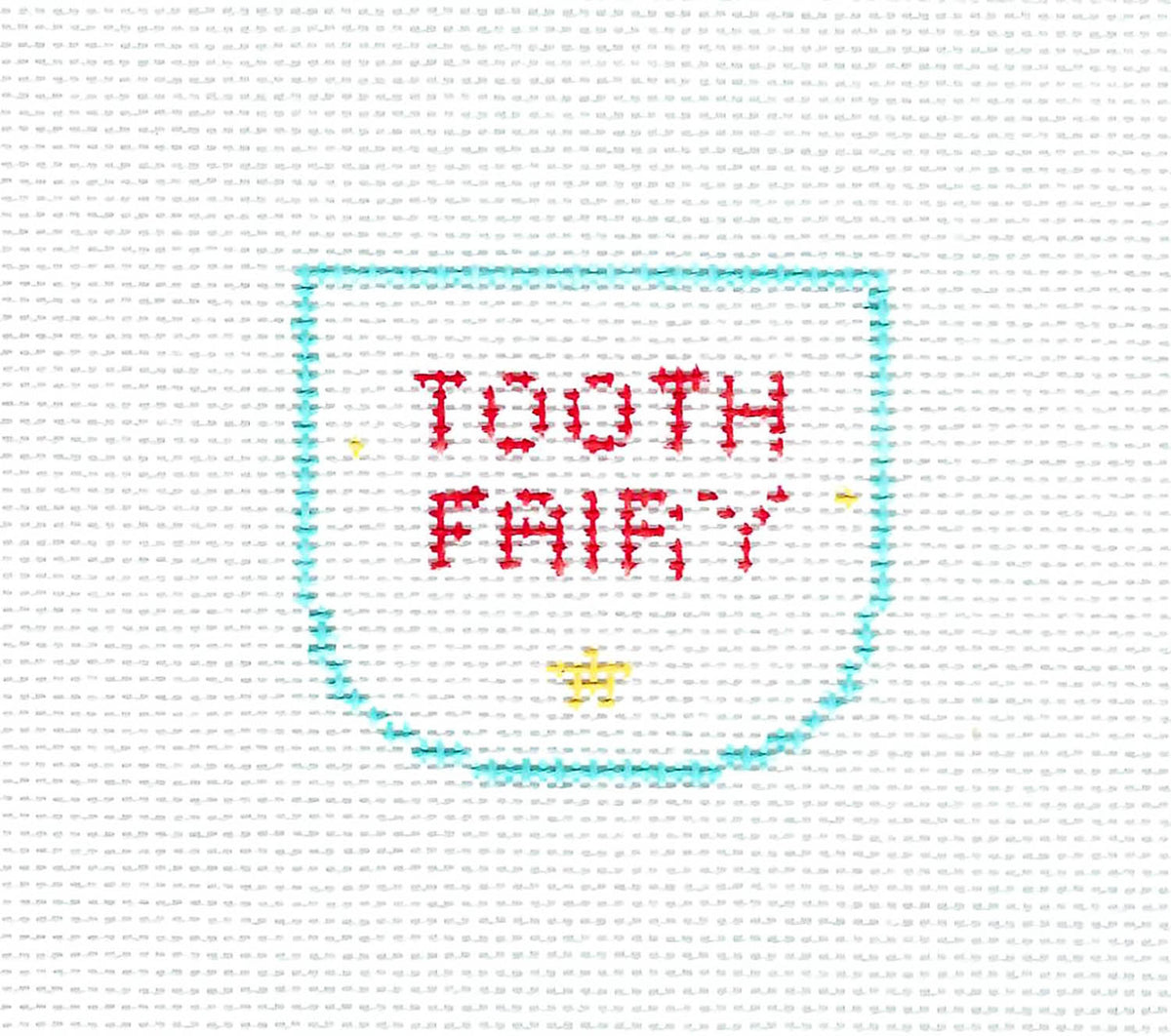 Tooth Fairy Canvas ~ Tooth Fairy Pillow PIRATE SHIP  2 Canvas SET, HP Needlepoint Canvas by Kathy Schenkel