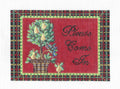 Christmas ~ "Please Come In" Welcome ~ Handpainted Needlepoint Canvas by Kelly Clark