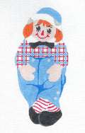 Childs ~ Story Book Raggedy Andy Doll handpainted 18 Mesh LG. Needlepoint Canvas by Silver Needle