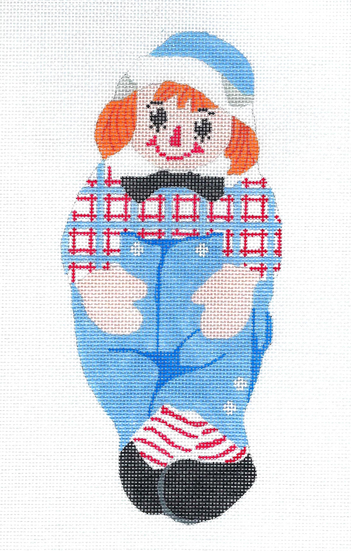 Childs ~ Story Book Raggedy Andy Doll handpainted 18 Mesh LG. Needlepoint Canvas by Silver Needle