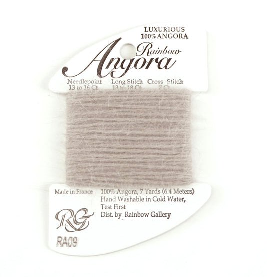 Angora Fiber "LT. Gray" #RA09  7 Yds.  Needlepoint Stitching Thread by Rainbow Gallery