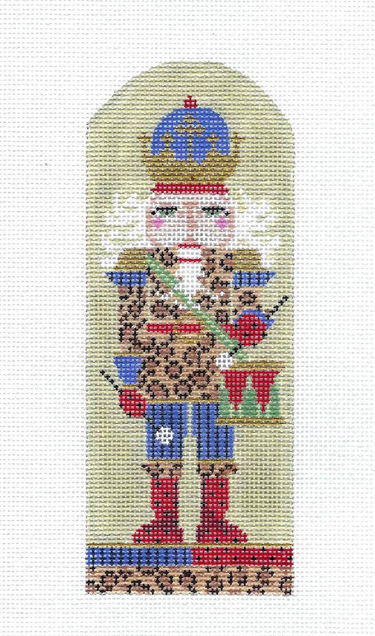 Kelly Clark Canvas ~ "Rhythm Prince" Nutcracker handpainted Needlepoint Ornament Canvas