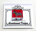 Magnet ~ Zebra Wearing Boots Magnet Needle Holder for Needlepoint & Sewing by Accoutrement Design Scott Church
