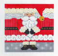 Roll Up ~ Large Christmas SANTA Roll Up 3-D Ornament 18 Mesh handpainted Needlepoint Canvas by CH Designs ~ Danji
