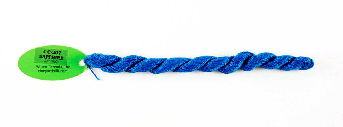Sapphire 100% SILK Thread 30 Yard Skein #C-207 for Needlepoint from Wiltex