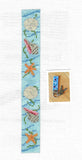 Key Tag ~ Seashells Key Tag Fob Kit handpainted Needlepoint Canvas by Susan Roberts