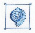 Shell ~ Tiger Chambered Nautilus Shell handpainted Needlepoint Ornament Kelly Clark