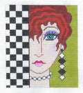 Canvas ~ Sophisticated Art Deco Lady Handpainted Needlepoint Canvas ~ BG Insert ~ by LEE