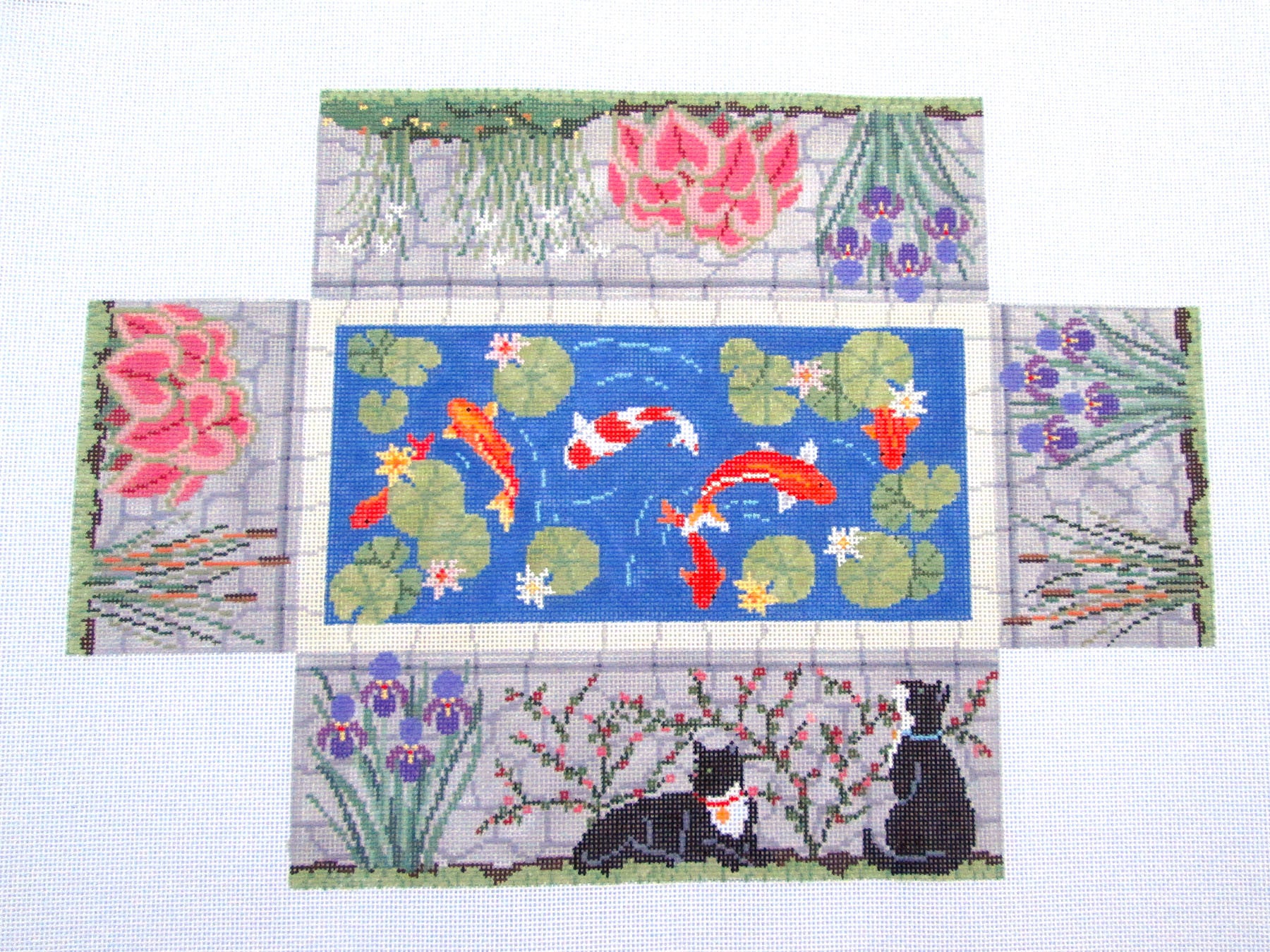 Susan Roberts Designs tagged "Brick Covers" Needlepoint by Wildflowers
