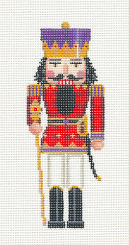 Nutcracker~King Ornament handpainted Needlepoint Canvas~by Susan Roberts ***MAY NEED TO BE SPECIAL ORDERED***