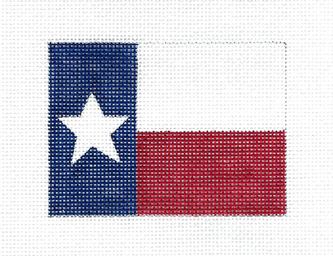 Texas ~ TEXAS STATE Flag Travel & destination handpainted Needlepoint Canvas Ornament by Denise