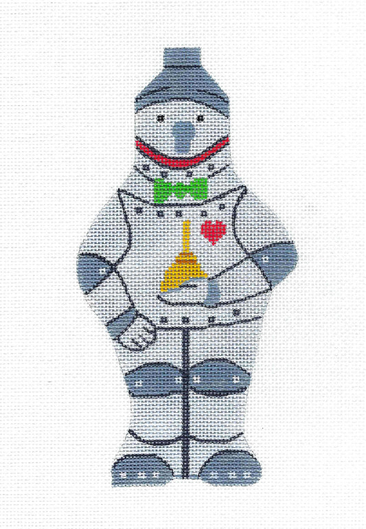 The Wizard of OZ "The Tin Man" handpainted 18 Mesh Needlepoint Canvas by Silver Needle