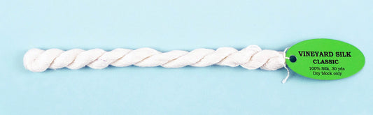 BRIGHT WHITE 100% SILK Thread 30 Yard Skein #C-109 for Needlepoint from Wiltex
