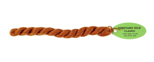 Silk Thread ~ RUST 100% SILK Thread 30 Yard Skein #C-115 for Needlepoint from Wiltex