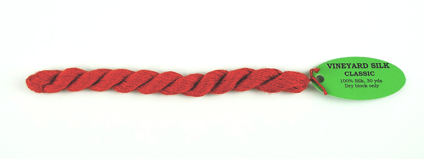 Silk Thread ~ POMEGRANATE 100% SILK Thread 30 Yard Skein #C-125 for Needlepoint from Wiltex