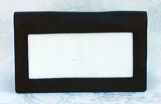 Accessory ~ Wallet with Snap Closure Black Smooth Leather Wallet for a Needlepoint Canvas by Lee