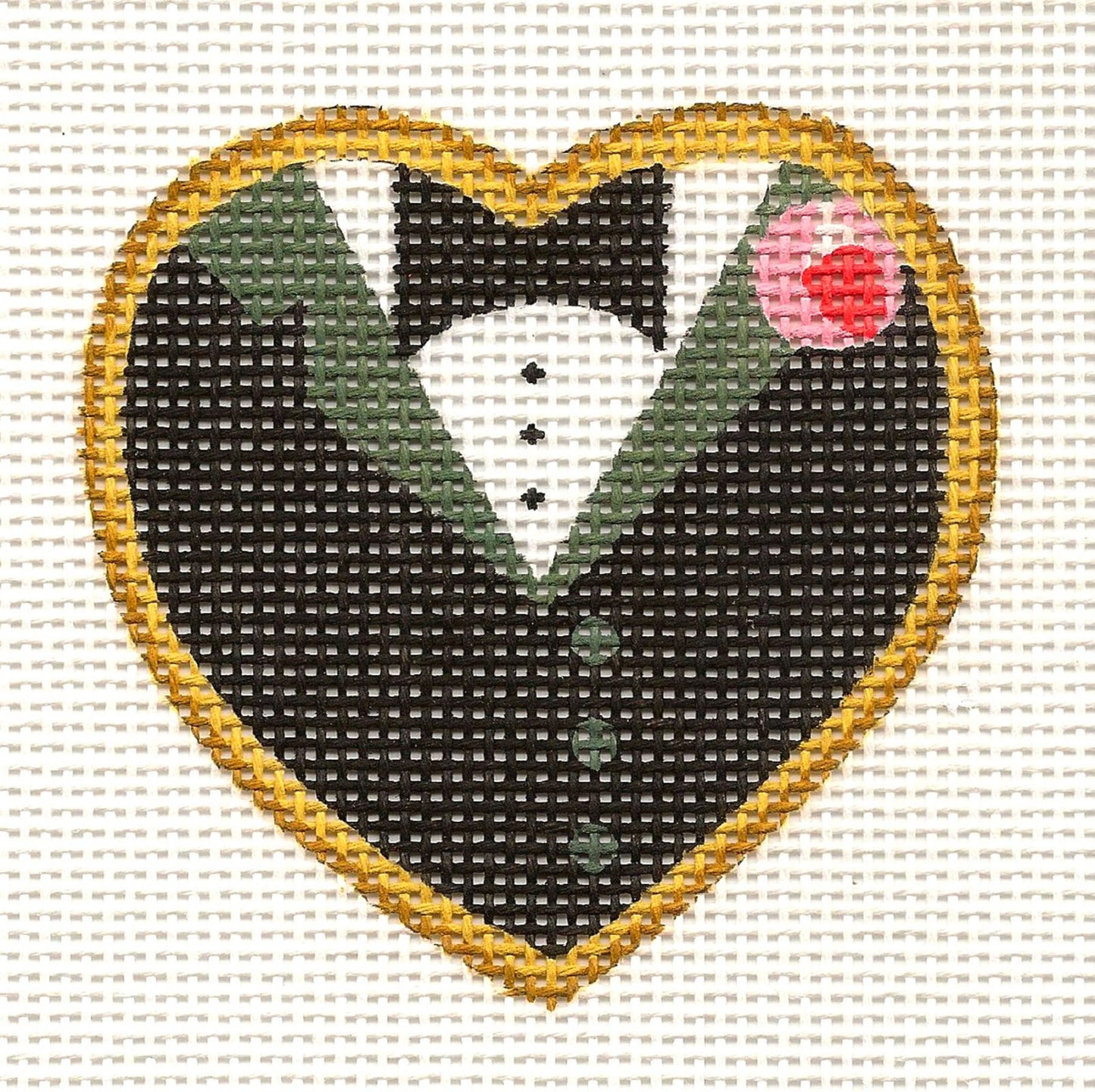 Wedding Heart ~ Wedding-Groom Heart Cookie 13 Mesh Canvas by Raymond Crawford