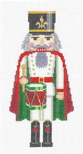 Nutcracker ~ The Caped Drummer Nutcracker Ornament 18 Mesh handpainted Needlepoint Canvas by Susan Roberts