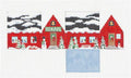3-D Ornament ~ Christmas School House handpainted 18 Mesh Needlepoint Ornament Canvas by Susan Roberts