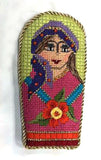 Scissor Case ~ Multi-Colored Gypsy Lady on Handpainted Needlepoint Canvas ~ by Danji Designs